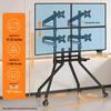 Jianleji Mobile Multi-Screen Stand for 1-4 Monitors, Office VESA Compatible