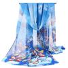 160*50cm Chiffon Scarf Sunscreen Shawl Silk Elegant Beach Gauze Scarf  for Women