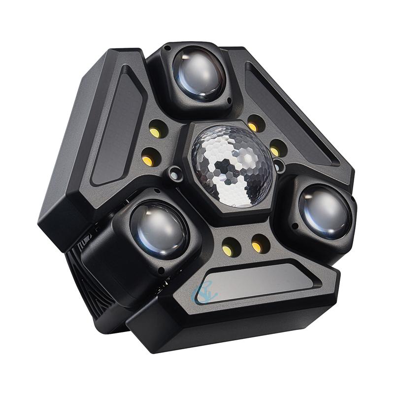 RGBW LED Stage Disco Rotating Light Colorful Beam Lights DJ Magic Ball Remote Sound Control Party Club Laser Show Lamp