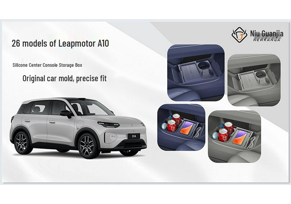Leapmotor A10 Center Console Storage Box - Fits 26 Models, Multi-functional Glasses and Accessories Organizer