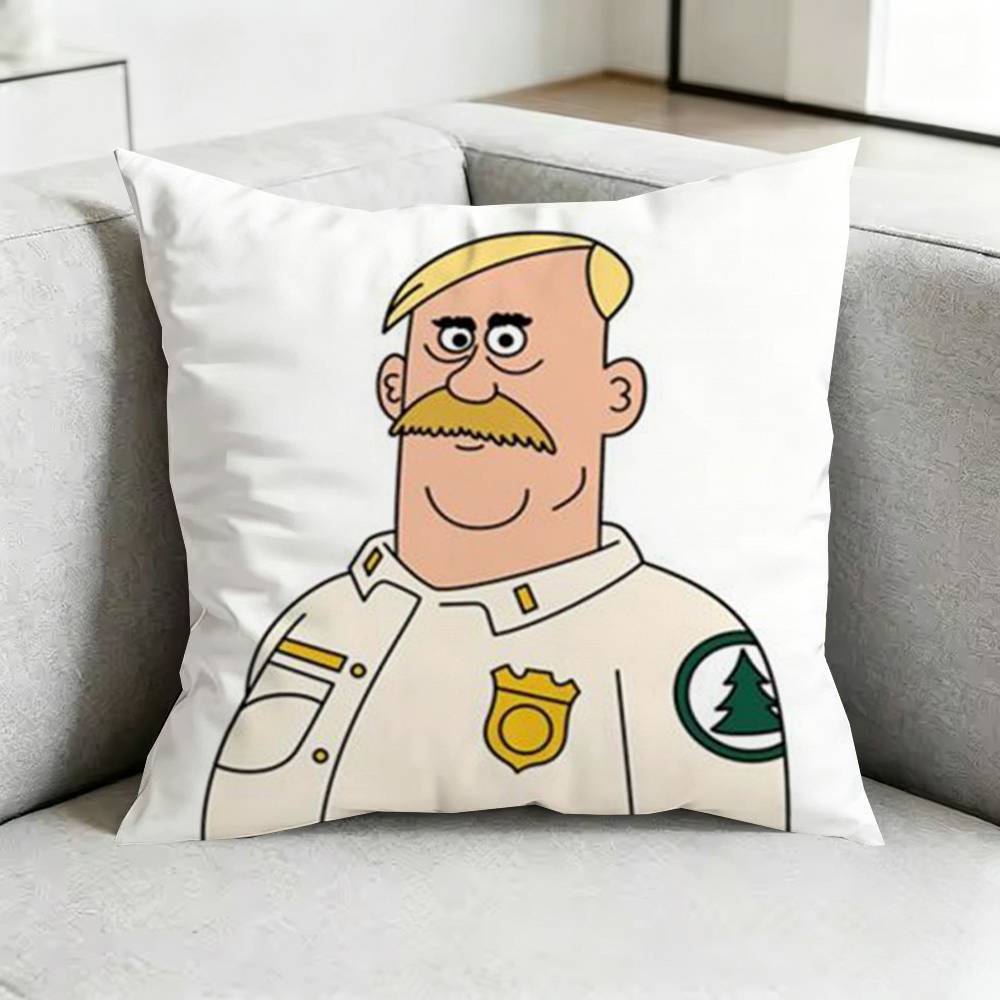 BrickleberryY    Humorous Animation Square DoubleSided printed Pillow Case Bedroom Bedside Pillow Sofa Cushion Cover Gift