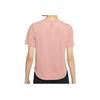 Nike Logo Print Sports Crew Neck Short Sleeve T-Shirt Women Tops Pink DC4324-685