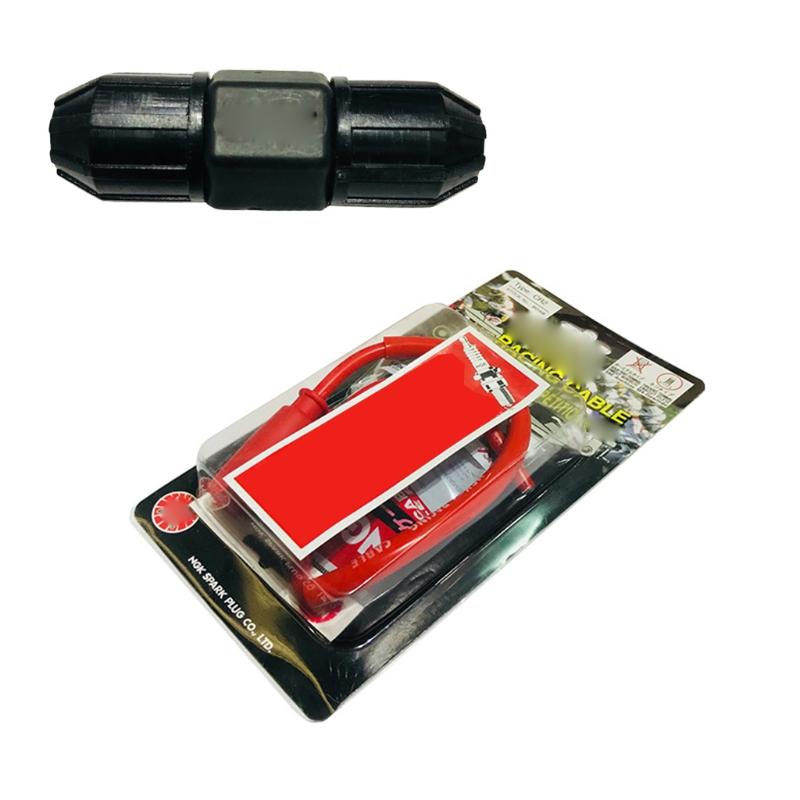 49,5 cm Motorrad-Zündleitung, Zündkerze, Iridium-Stromkabel, Drähte, Abdeckung, verschleißfeste Silikon-Zündleitung