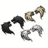 1 Unit Wolf Head and Wolverene 3D Metal for Car Motorcycle Logo Emblem Badge DIY Sticker New Gun Silvered Bronze 3 Colors Car Style