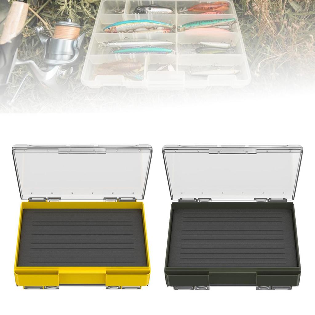 Fly Fishing Tackle Box Organizer Protection Thicker Storage Double Memory Foam Side Gear for Baits Hooks Vest Jigs Hooks Sinkers