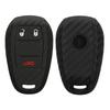kwmobile Key Cover for Alfa Romeo Car Remote Key Protective Soft Silicone Carbon Fiber Design 3-Button - Case, Cover,