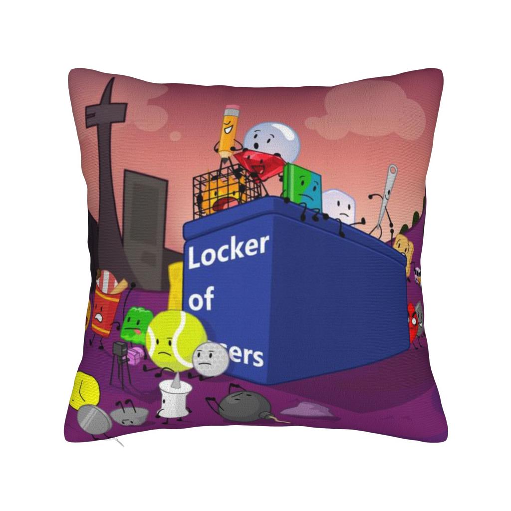 Decorative Pillow Cover BFDI Battle for Dream Island Merch Bed Pillow Case Cover Square Multi-Size