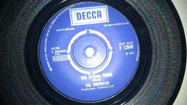 

7inch Record VAL DOONICAN - The Special Years F12049 DECCA 1965 UK Country/Folk Used
