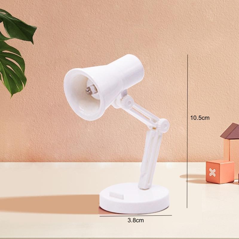 Mini LED Night Reading Book Light Lampă de masă pliabilă Dormitor Dormitor Lumini creative pentru cap de pat Decorații pentru casă Lampă pentru casă de păpuși
