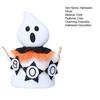 Halloween Plush Ghost Figurine Cute Small Ghost Statue Handmade Ghost Doll Table Ornaments for Halloween Home Decor