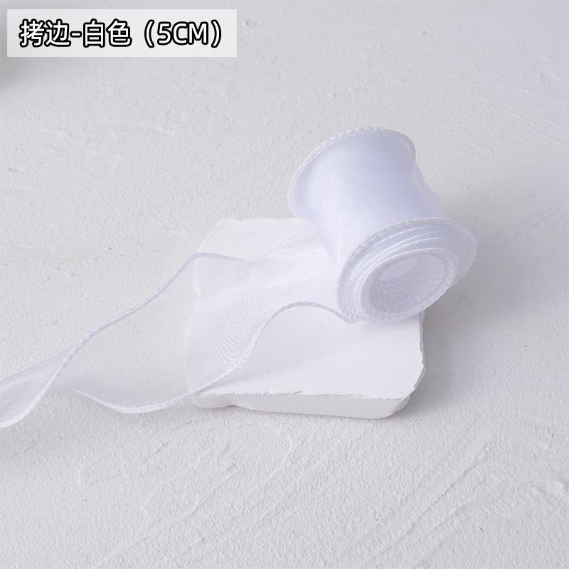 Chiffon Ribbon Organza Satin Lace for For DIY Bows Gift Wrapping Flower Bouquet Hair Accessories Sewing Trim Crafts Materials