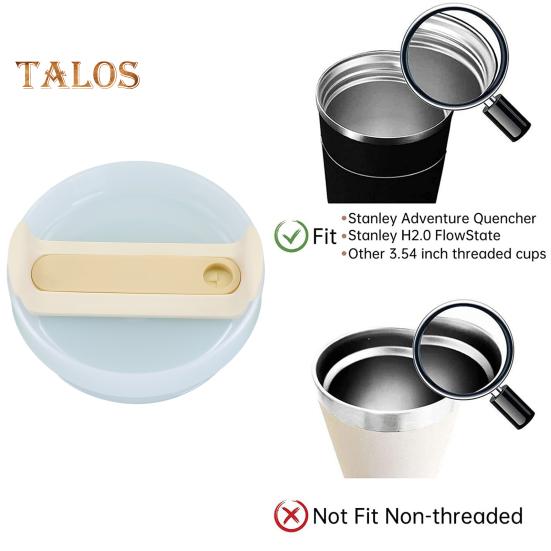 40 Oz Tumbler Flip Straw Lid Spill-Proof Splash Resistant Leak-proof Cup Lid Reusable Cover BPA-Free Dishwasher Safe Universal Cup Lid