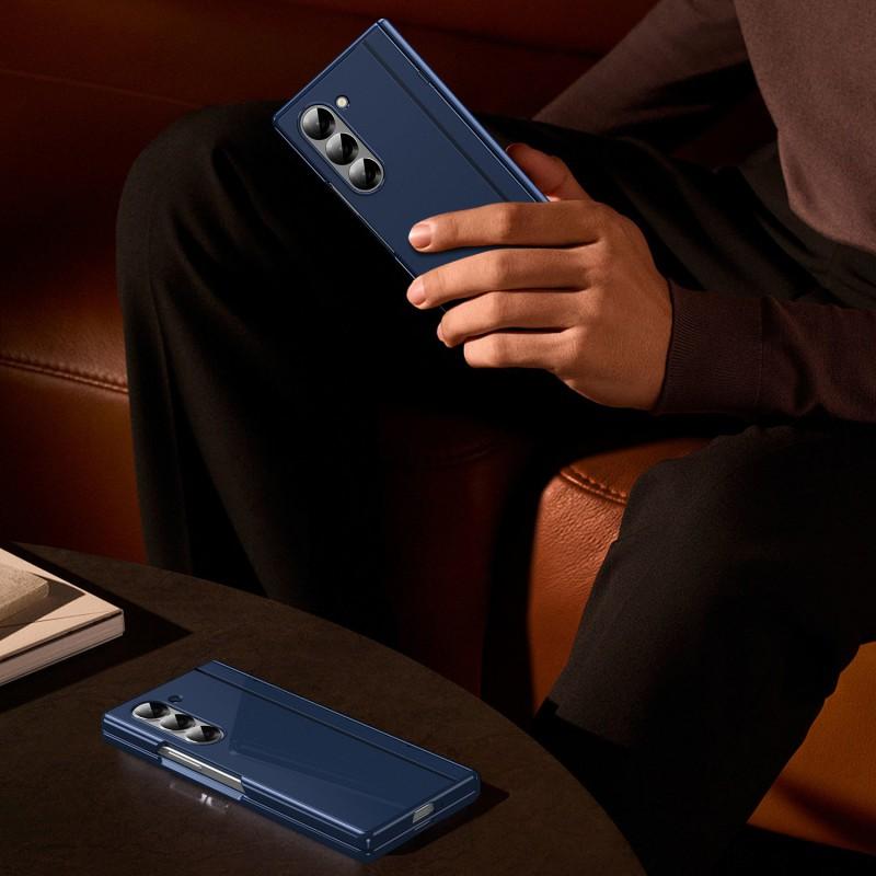 Full Coverage Flip Case With Built-in Stand Galaxy Z Fold4 Fold6 Protective Cover PC Material
