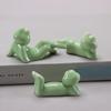 1Pcs Spoon Fork Rest Tableware Restaurant Utensil Creative Ceramic Funny Frog Chopstick Holder Cutlery Stand Kitchen Tools