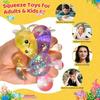 Axolotl Squeeze Toy Set, Stress Relief Toys for Adults Kids, Soft TPR Slow Rising Sensory Squeeze Balls for Anxiety Relief, Classroom Prizes Birthday