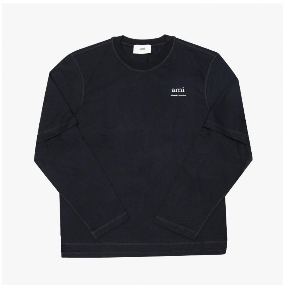 Ami Men S Long Sleeve T ShirT maTiuShi Logo Je0119 4011