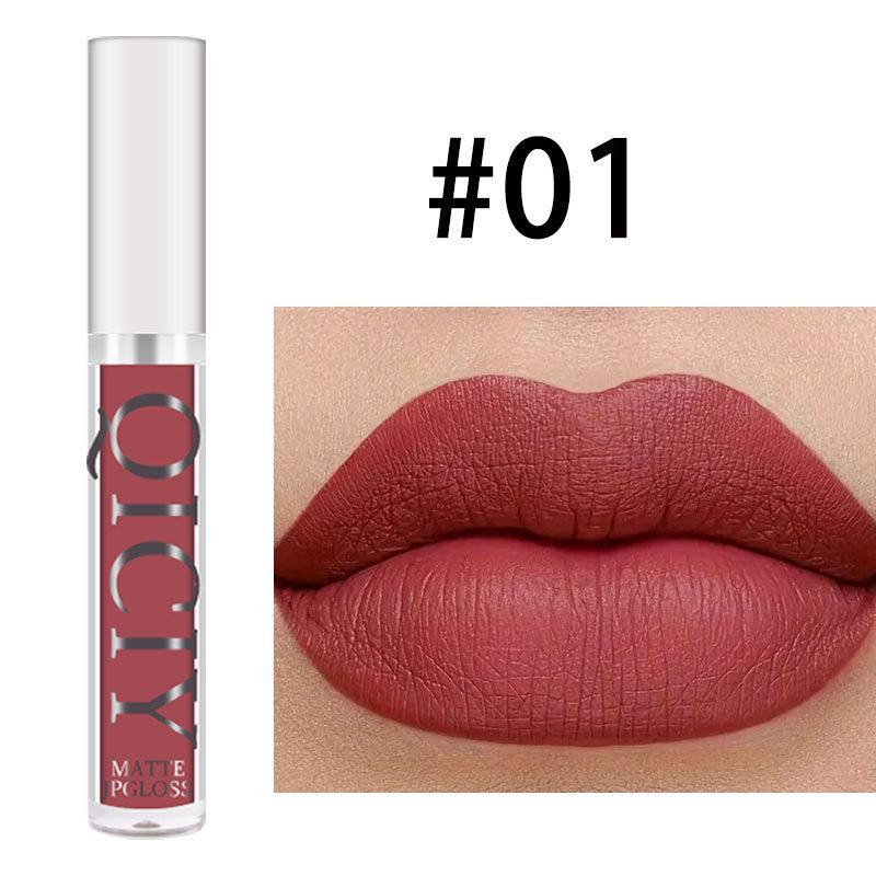 

Набор матовых помад QICI Velvet Lip Glaze — антипригарный, новый базовый продукт для макияжа null