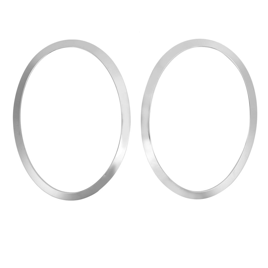 Front Headlight Surround Trim Set 51‑13‑7‑300‑631 Left Right Chrome Replacement for Cooper F55 4 Door 15‑20