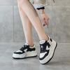 Spring new inner heightening women's shoes muffin sole small sports shoes lace up little white shoes women's thick sole