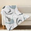 Soft Plush Fleece Blanket, Breathable Marble Pattern Throw, Warm Cozy Home Blanket, Festive for Christmas & Halloween, Ideal for Casual Home Use
