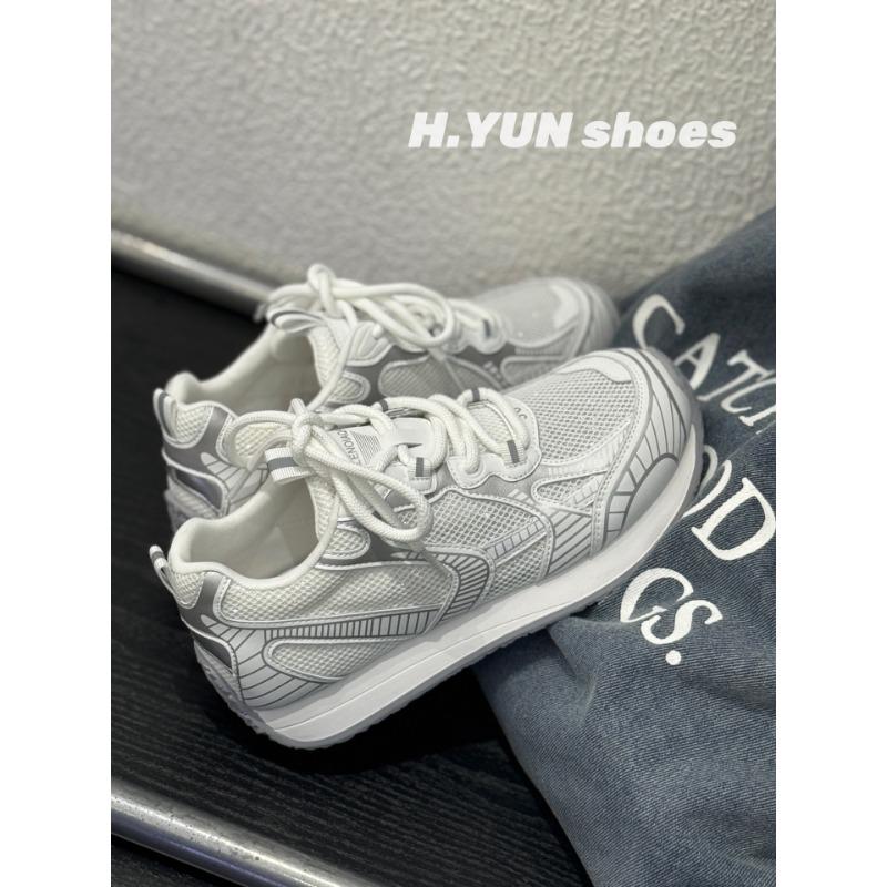 

Women s new mesh new cute student sports running shoes casual daily white shoes 35 белый