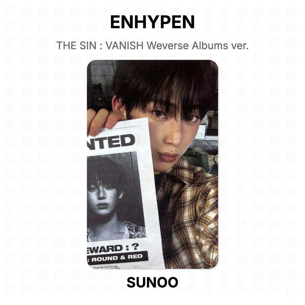 ENHYPEN THE SIN : VANISH Weverse Albums Ver. Official Photocard