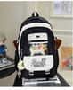 School Bag College Small Wind Fresh Large Capacity Junior High School Students School Bag Versatile Sweet Backpack Cute Mori Backpack Pain Bag