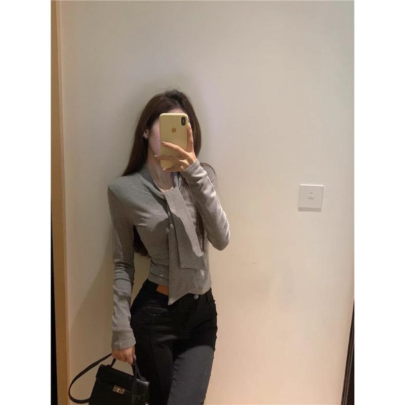 Women S Slim Fit Long Sleeve Sweater Elegant Casual Inner Top