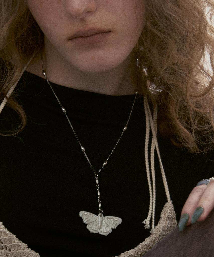 Nff Butterfly Necklace-White
