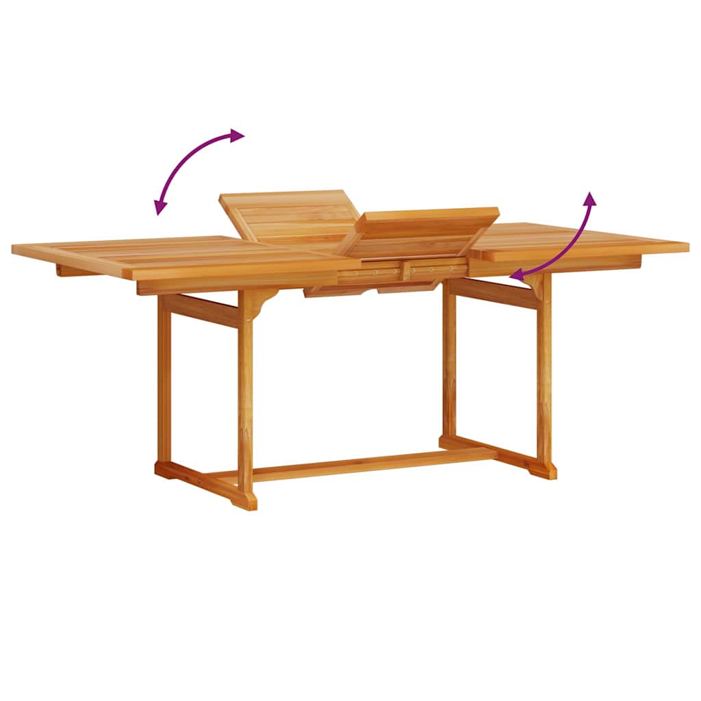 Garden Dining Set 5 pcs Brown Solid Acacia Wood