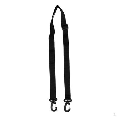 Correia de nylon resistente e durável de alta resistência com fivela de 49 polegadas, clipe giratório