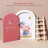 Easy Assemble Miniature Mouse Door Wooden Craft For Childrens Educational Toy And Home Styling