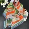 POBING Silk Cashmere Scarf Women Hand Rolled Shawls Fashion Printed Square Scarves Wraps Lady Bandana Big Hijabs Female Foulards
