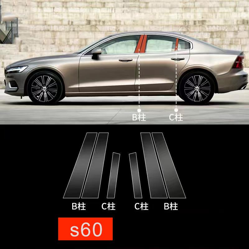 Voor Volvo XC60 XC90 XC40 V90 V60 S60 S90 Accessoires TPU Speciale autoraam Auto zijstijl Transparante Beschermfolie Sticker