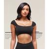Gymshark Soft Sculpt Cap Sleeve Bralette Black B3b3a Bb2j