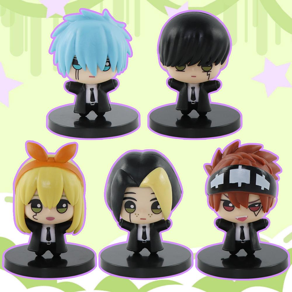 Anime Mash Burnedead Figure Magic and Muscles Lemon Irvine Lance Crown Figurine  Dot Barrett Action Figure Mini PVC Models Gifts