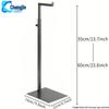 Adjustable Stainless Steel Floor-Standing Bag Display Stand for Women's Bags