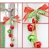 2pcs Christmas Jingle Bell And Bow Door Hanger Wall Hanger Ornaments