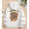 Ladies Spring Autumn Casual Hooded Long Sleeve Big Pocket Halloween Printed Pullover Hoodies Sweatshirt Top