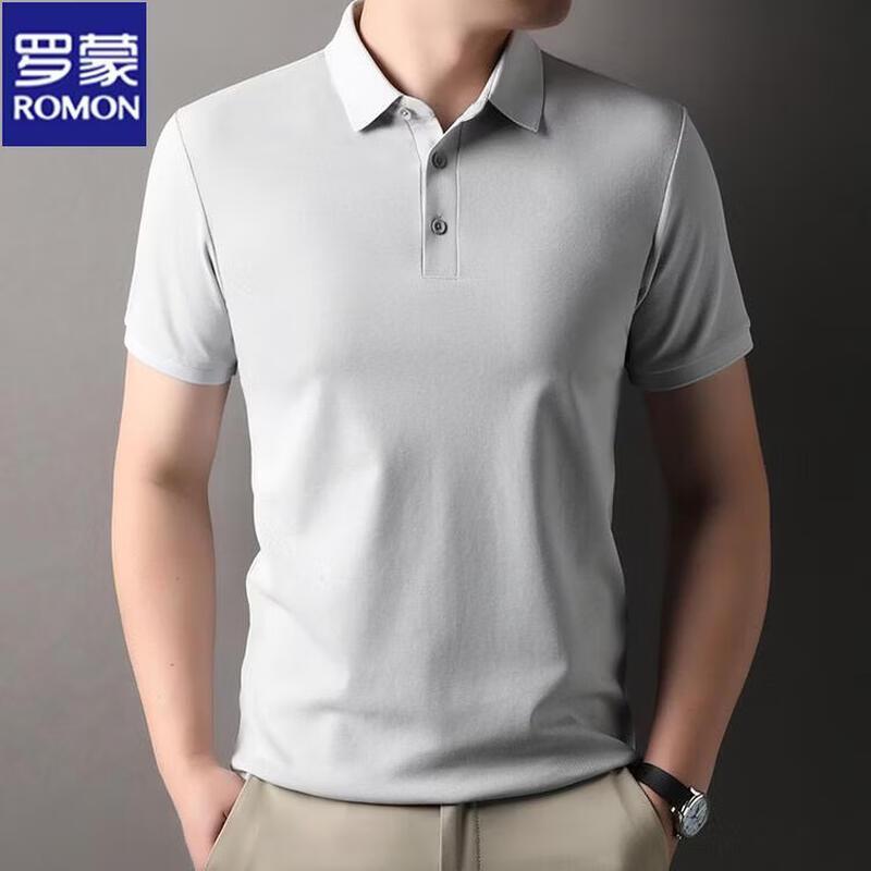 ROMON Men's Silk Blend Polo T-Shirt