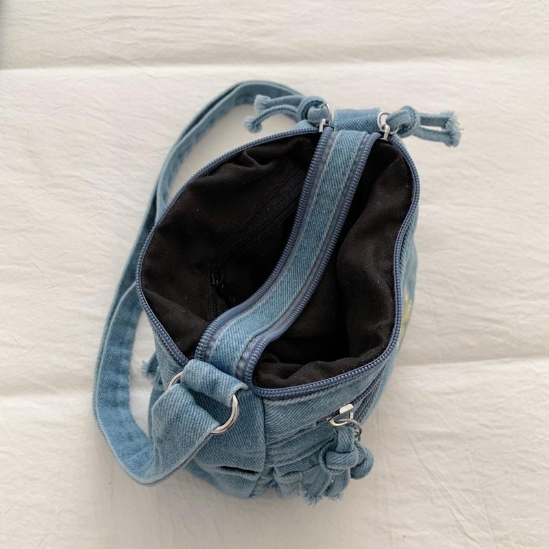 Vintage vyšívaná džínová taška Dámská taška přes rameno Crossbody taška