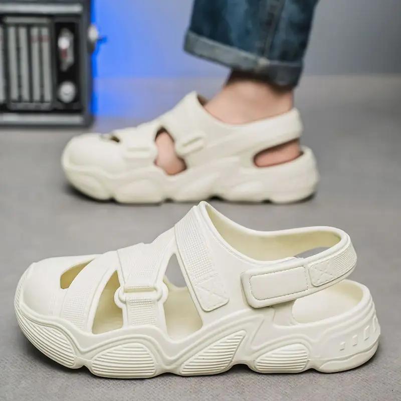 Fashion Ultralight Male Shoe with Platform Height High Quality 2025 Styles Descount New Design Pvc Daily Use Breathable 39 Men's Sandal