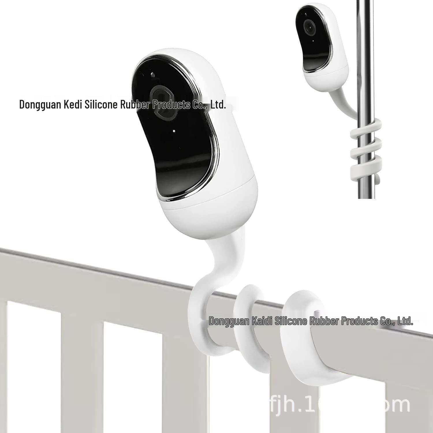 Silicone Baby Monitor Holder for Crib and Stroller Black