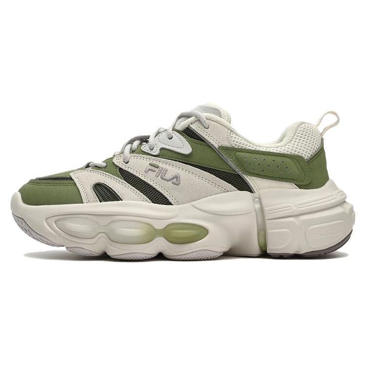 Fila Comfortable Durable Lightweight Low-Top Dad Shoes Women Sneaker White Green F12W342109FJL