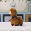 Portachiavi Alpaca Peluche Mini Carino Tessuto Morbido e Soffice Delicato Fiocco per Decorazione Zaino Regali per Bambini Souvenir per Feste