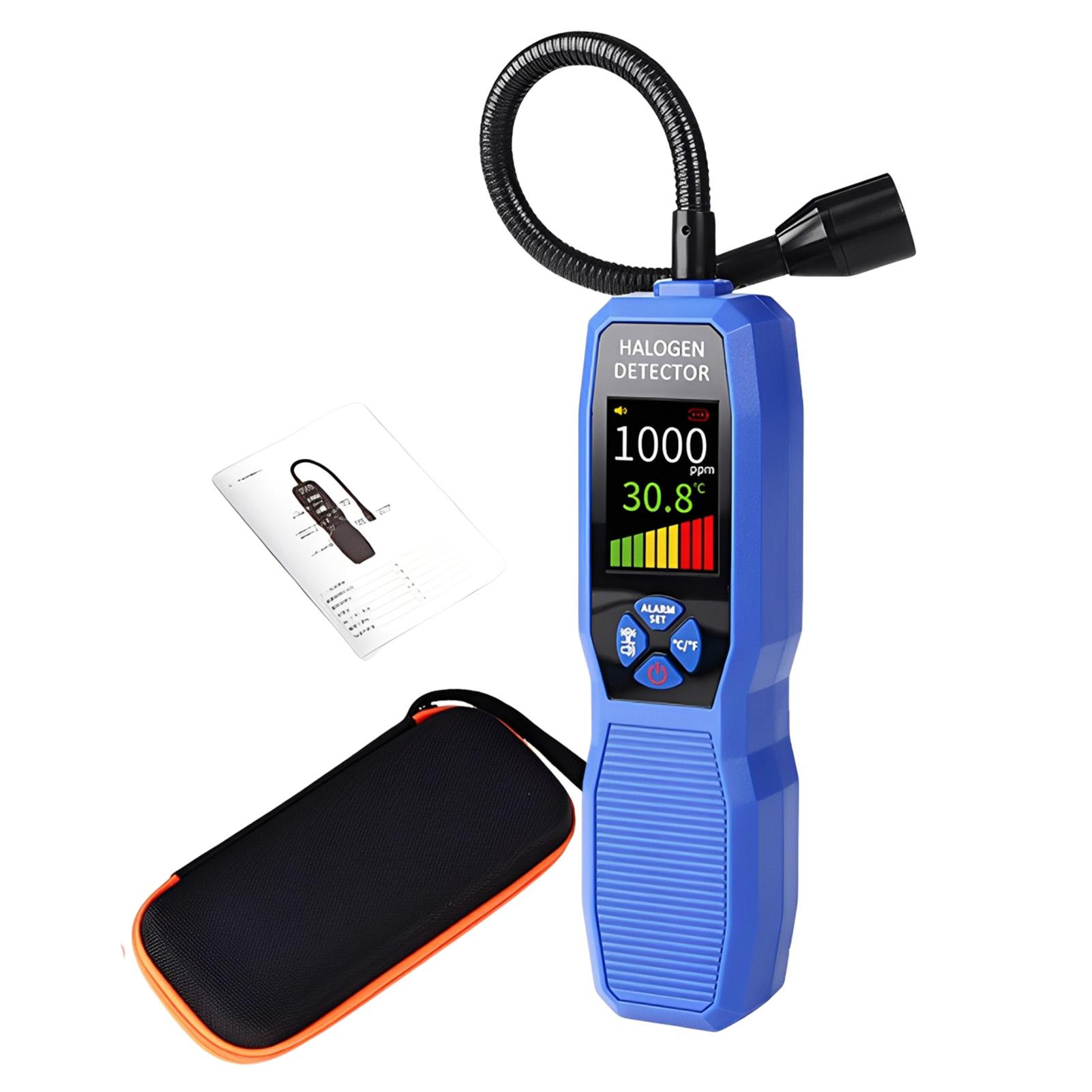 TM618 Refrigerant Detector Refrigerant Halogen Leak Detector High Sensitivity Air Conditioning Leak Gas Leak Detection Tool