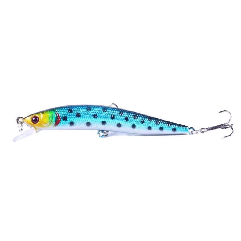 10New color model6Hook number10cm 8.4gBionic Minnow Lure10pcsArtificial bait lures are suitable for both freshwater and sea fish