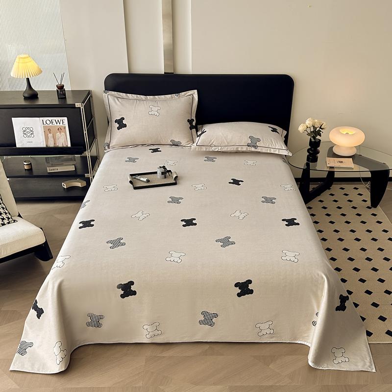 Vintage Style Floral Pattern 100% Cotton Bed Sheet Set Dark Color Flowers Luxurious Bedspread with Pillowcases Queen Bedding Set