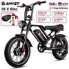AMYET S8 Adults Electric Bike For Men 2000W Dual Motor Bicycle 48V 25AH Battery 20" Ebike Electric E Bikes Mountain Moped Ebikes
