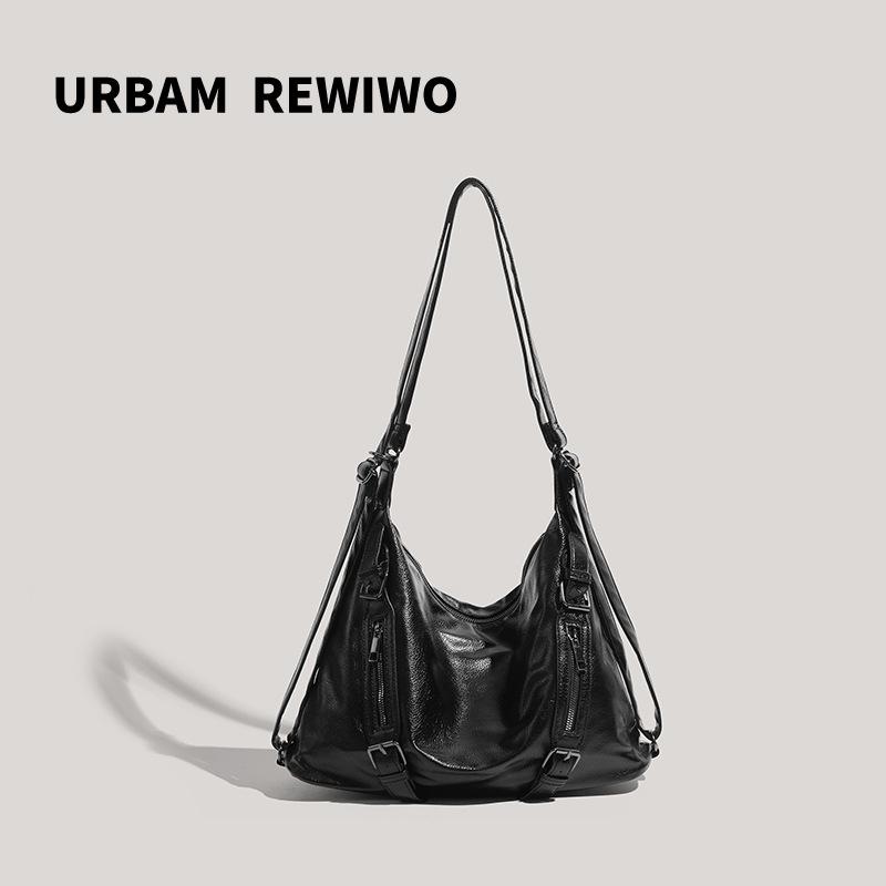 Retro Lazy Wind Tote Bag Women s 2026 New Fashion Large Capacity Backpack Versatile Commuter Shoulder Bag Women